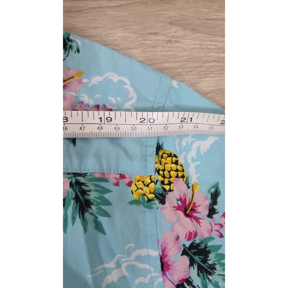Ron Jon Surf Shop Teal Blue Hawaiian Shirt Tropical Toucan NWT - Picture 6 of 8